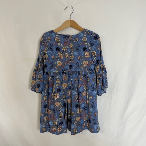 Pippa and Julie Paisley Floral Fall print Dress Size 5 - Picture 2 of 7